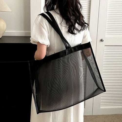 Sac De Plage En Maille Pour Femme, Grand Sac De Voyage Familial