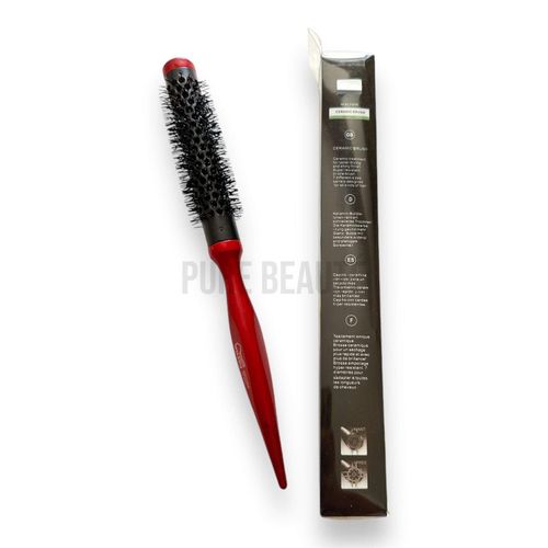 Brosse Ronde Avec Boîte - Manche Rouge
