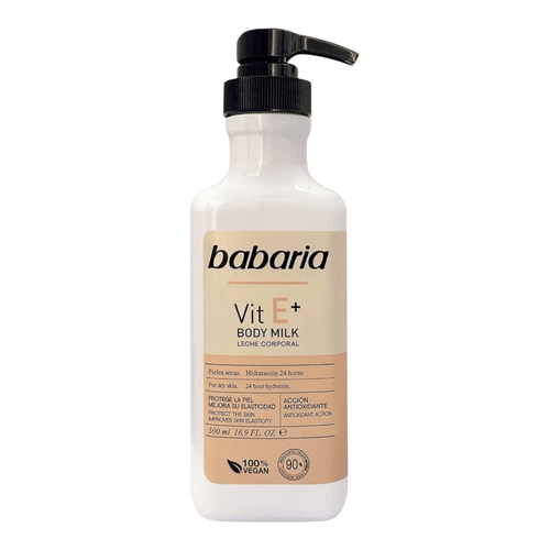 Lait Corporel Vitamine E+ – Hydratation 24h / Peaux Sèches
