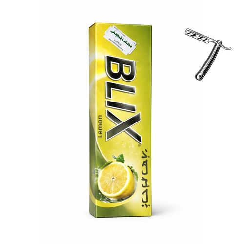 Blix Lemon – Crème À Raser Citron – كريم للحلاقة – Super Flash Platinum Blade
