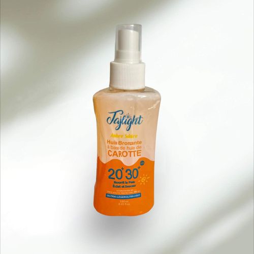 Ambre Solaire Huile Bronzante À La Carotte Spf 20-30+
