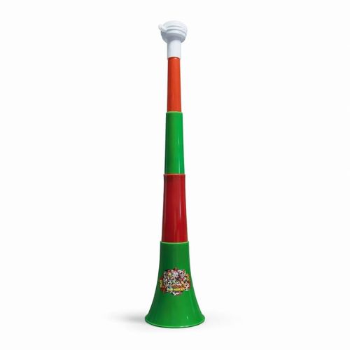 Trompette Supporter Maroc Can 2026 – Vuvuzela Rouge Vert Blanc –