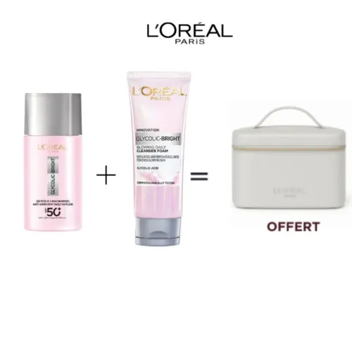 Glycolic-bright Spf50+ + Gel Nettoyant 100ml – Trousse Offerte