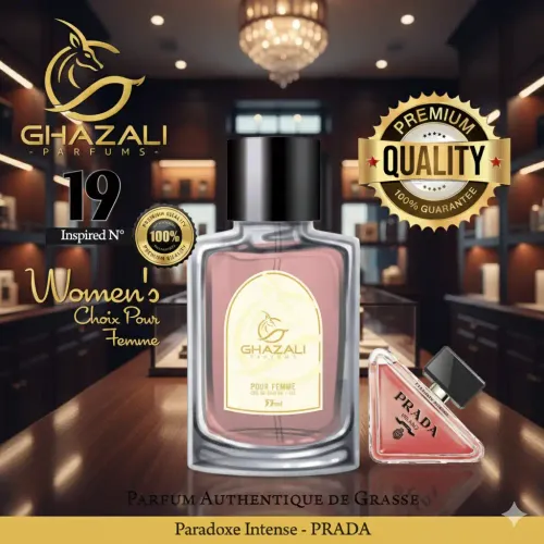 Parfum Ghazali N°19 - Inspiré De Prada - Paradoxe Intense - Qualité Premium De Grasse.