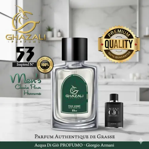 Parfum Ghazali N°53 - Inspiré De Acqua Di Giò Profumo - Giorgio Armani - Qualité Premium De Grasse.