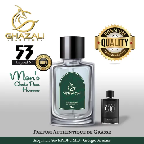 Parfum Ghazali N°53 - Inspiré De Acqua Di Giò Profumo - Giorgio Armani - Qualité Premium De Grasse.