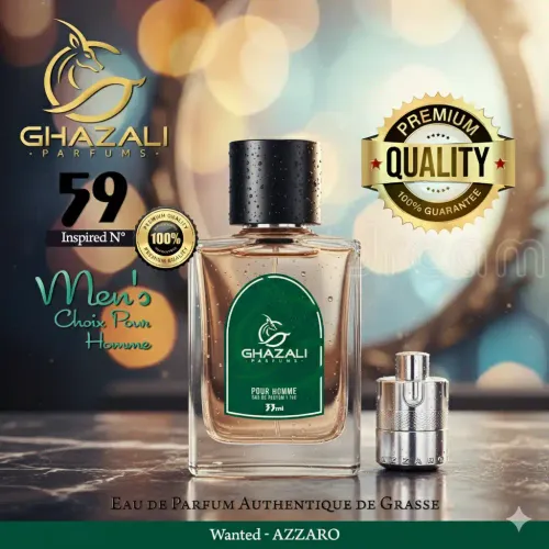 Parfum Ghazali N°59 - Inspiré De Wanted - Azzaro - Qualité Premium De Grasse.