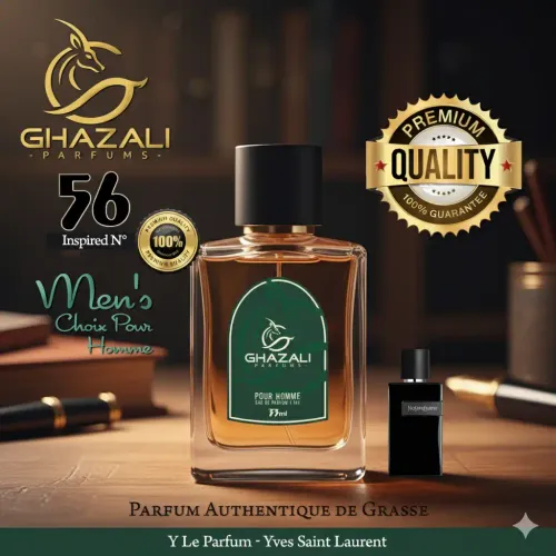 Parfum Ghazali N°56 - Inspiré De Y Le Parfum - Yves Saint Laurent Pour Homme (33ml) - Qualité Premium De Grasse.