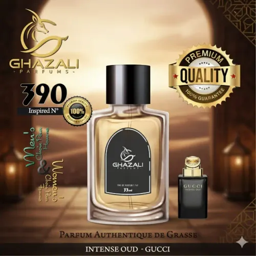 Parfum Ghazali N°390 - Inspiré De Intense Oud - Gucci Pour Femme & Homme (33ml) - Qualité Premium De Grasse.