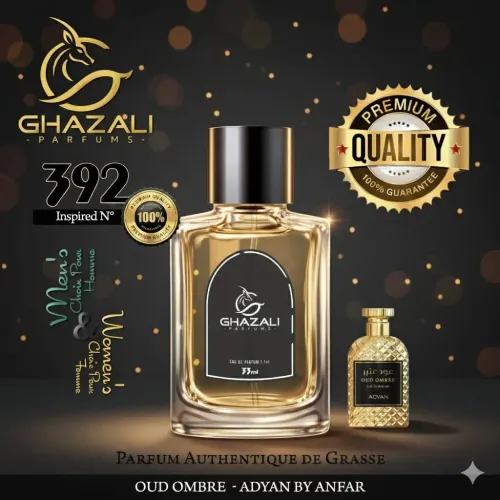 Parfum Ghazali N°392 - Inspiré De Oud Ombre - Adyan By Anfar - Qualité Premium De Grasse.