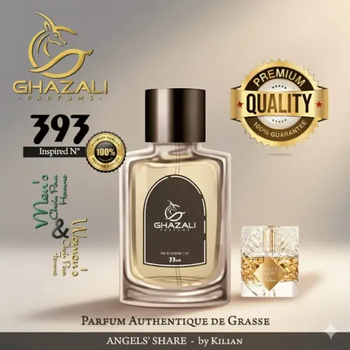 Parfum Ghazali N°393 - Inspiré De Angels Share - By Kilian - Qualité Premium De Grasse.