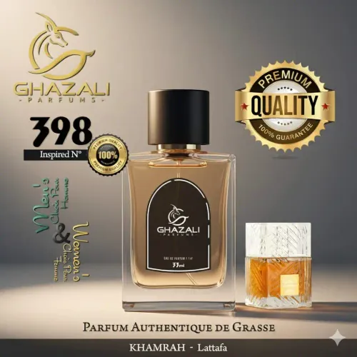 Parfum Ghazali N°398 - Inspiré De Khamrah - Lattafa - Qualité Premium De Grasse.