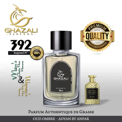 Parfum Ghazali N°392 - Inspiré De Oud Ombre - Adyan By Anfar - Qualité Premium De Grasse.