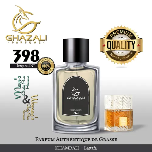 Parfum Ghazali N°398 - Inspiré De Khamrah - Lattafa - Qualité Premium De Grasse.