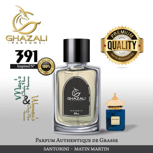 Parfum Ghazali N°391 - Inspiré De Santorini - Matin Martin Pour Femme & Homme (33ml) - Qualité Premium De Grasse.