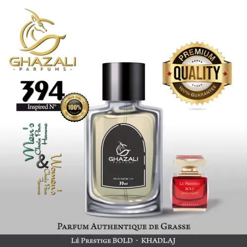 Parfum Ghazali N°394 - Inspiré De Le Prestiage Bold - Khadlaj Pour Femme & Homme (33ml) - Qualité Premium De Grasse.