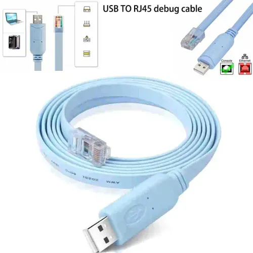 Câble Usb Vers Rj45 Console Pour Configuration Switch Et Débogage Réseau