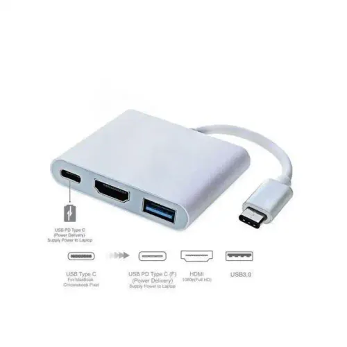 Adaptateur Usb-c Vers Hdmi Et Usb 3.0 4k Pour Macbook