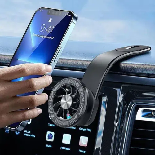 Support Téléphone Voiture Magnétique Pliable Pour Tableau De Bord Avec Bras Long