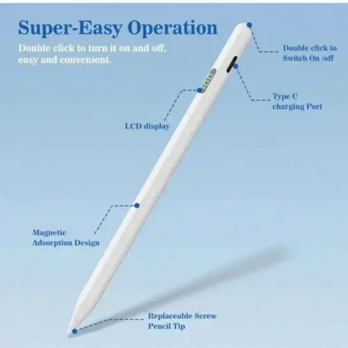 Stylet Tactile Rechargeable Pour Ipad Et Smartphone Capacitif Universel Android/iphone