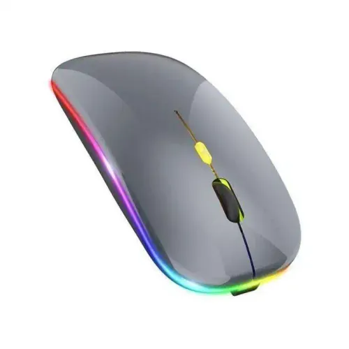 Souris Bluetooth Sans Fil 2.4g Rgb Silencieuse Ergonomique Pour Pc, Ipad Et Ordinateur Portable
