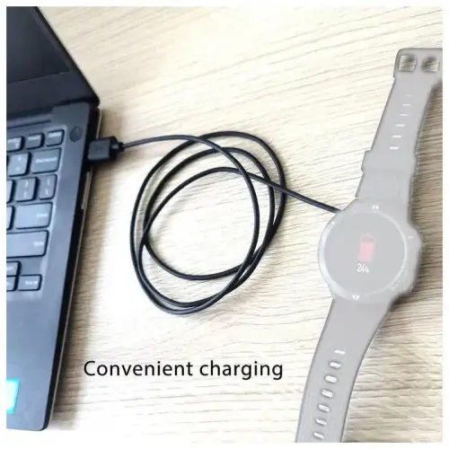 Câble De Charge Magnétique Pour Montre Intelligente, Pour 2 Broches, Distances 4mm, Noir, Nouveaux Câbles De Chargeur Usb Universel