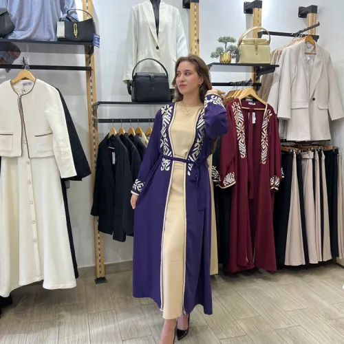 Abaya Kimono Avec Broderie