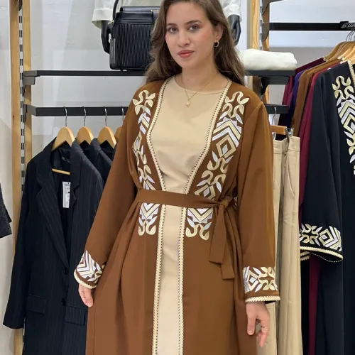 Abaya Kimono Avec Broderie