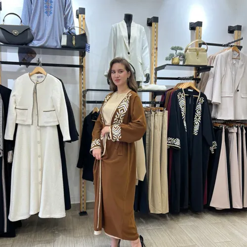 Abaya Kimono Avec Broderie