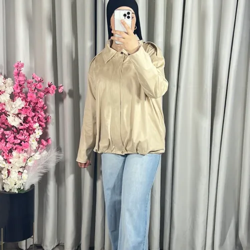 Bomber Suède En Beige