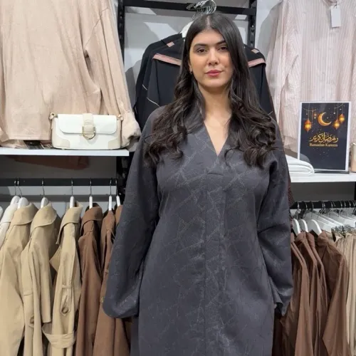 Abaya Brocard Avec Ceinture