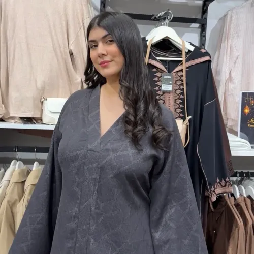 Abaya Brocard Avec Ceinture