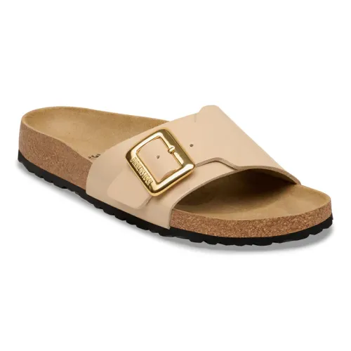 Catalina Cushion Buckle Birko-flor Patent Sand Narrow