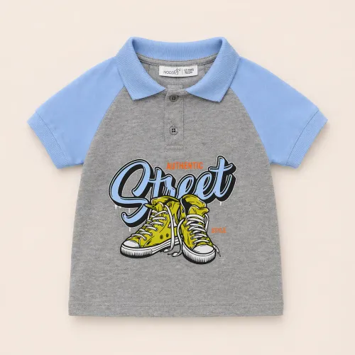 Ensemble Garçon Polo Imprimé & Short – Look Urbain Et Confort Absolu