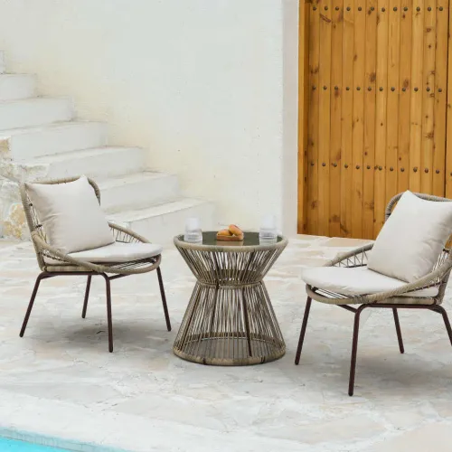 Asilah Ensemble De Jardin 3 Pièces