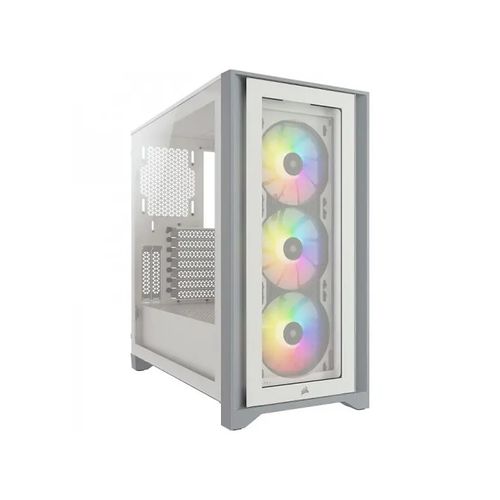 Corsair Icue 4000x Rgb Tempered Glass Blanc