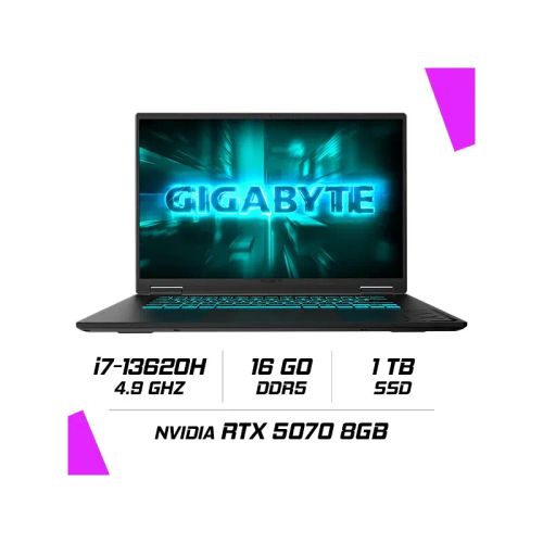 Gigabyte Gaming A16 Cwh-i3fr894sh Intel I7-13620h/16gb Ddr5/1tb Ssd/rtx 5070 8g/16″ 165hz/win11