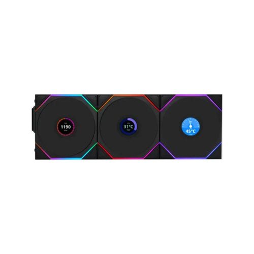 Lian Li Uni Fan Tl Lcd 120 Wireless Rgb Noir - Pack De 3