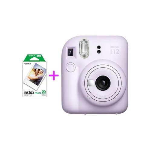 Fujifilm Instax Mini 12 Violet + Fujifilm Film Instax Mini Eu 2 Glossy (10x2pck)