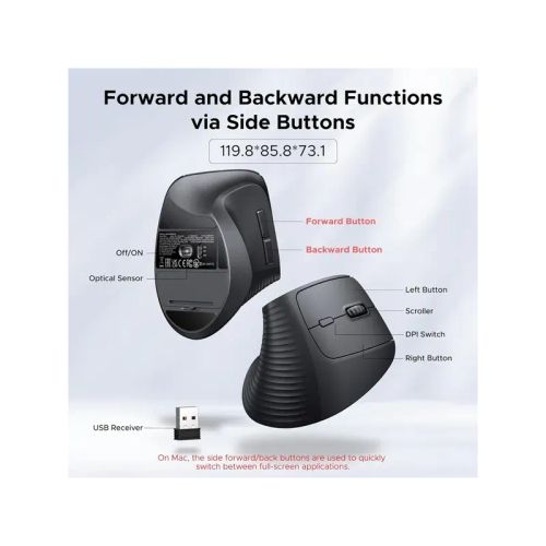 Ugreen Souris Sans Fil Vertical Ergonomique M571 (55916)