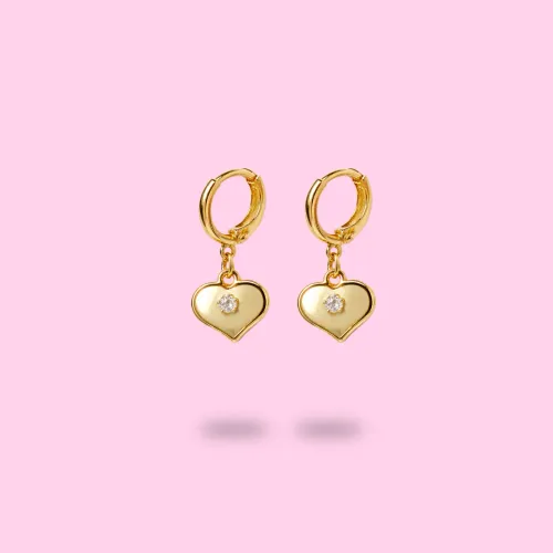 Boucles Hoops Coeurs