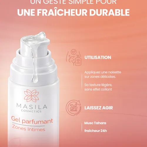 Gel Soin Parfumant, Musc Tahara – Ph Neutre & Odeurs Neutralisées