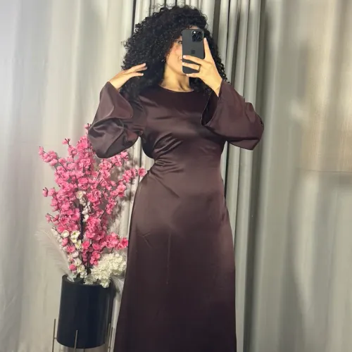 Robe Longue Satinée