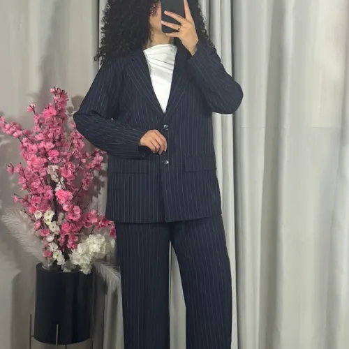 Ensemble Tailleur À Rayures