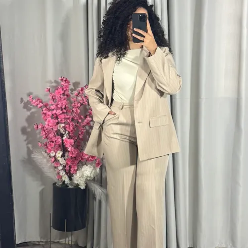 Ensemble Tailleur À Rayures