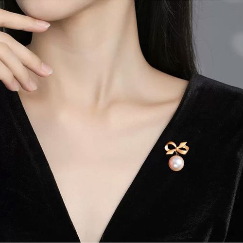 Broche Coréenne - Nœud Doré