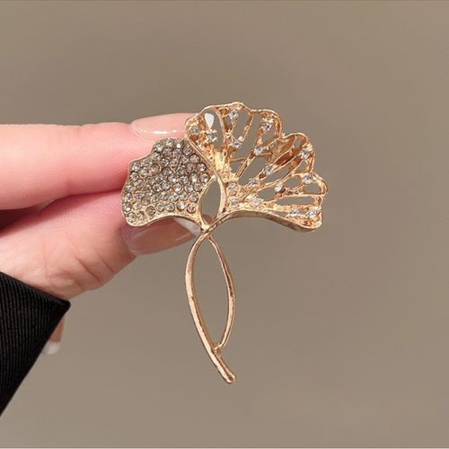 Broche Coréenne - Feuille De Ginkgo