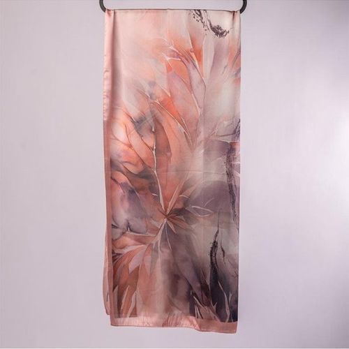 Châle Satin Imprimé Digital - Floral Numérique