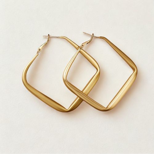Boucles Créoles Carrées