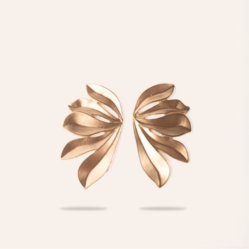 Boucle D'oreille Graphique Feuillage  